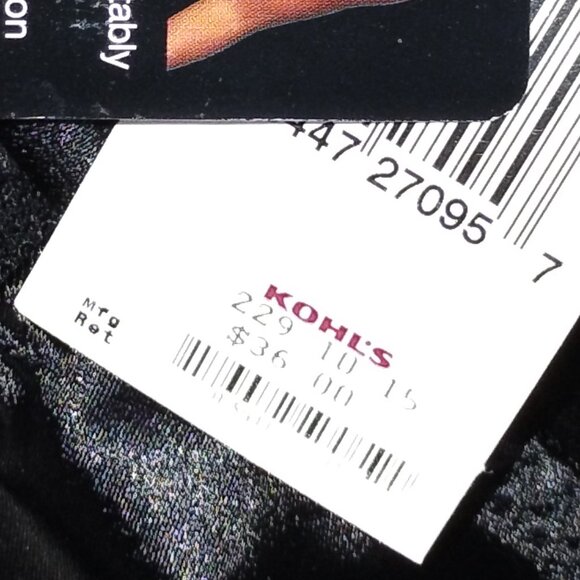 Comfort-U Bali Double Support Black Bra Size 38C. Retail $36.00. NWT. - Picture 7 of 7